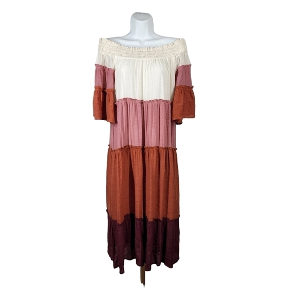 UMGEE BOHO OFF SHOULDER DRESS - Picture 1 of 8